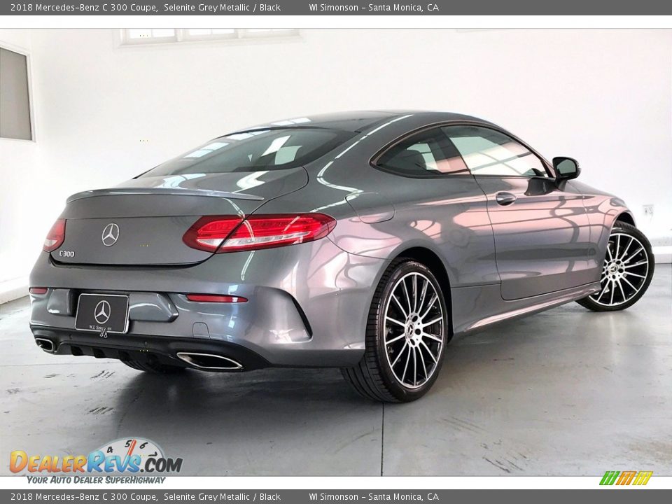 2018 Mercedes-Benz C 300 Coupe Selenite Grey Metallic / Black Photo #13