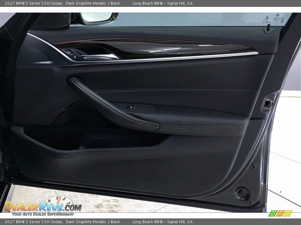 2017 BMW 5 Series 530i Sedan Dark Graphite Metallic / Black Photo #24