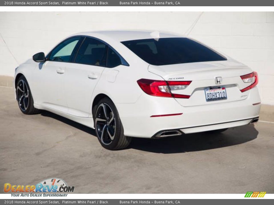 2018 Honda Accord Sport Sedan Platinum White Pearl / Black Photo #2