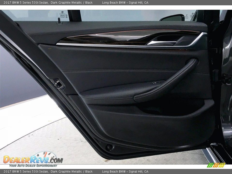 2017 BMW 5 Series 530i Sedan Dark Graphite Metallic / Black Photo #25