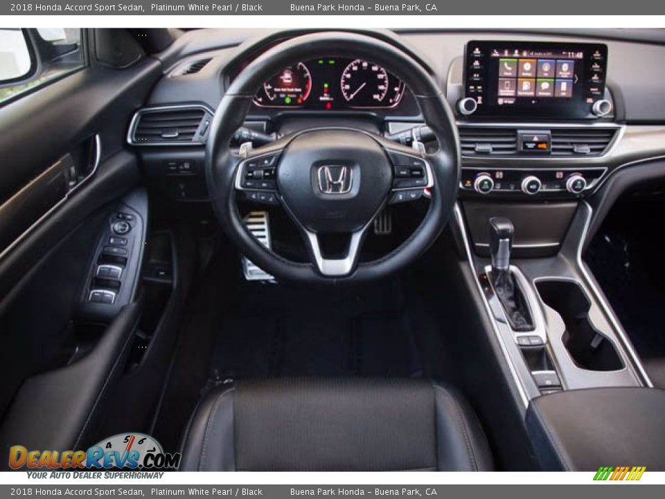 2018 Honda Accord Sport Sedan Platinum White Pearl / Black Photo #5