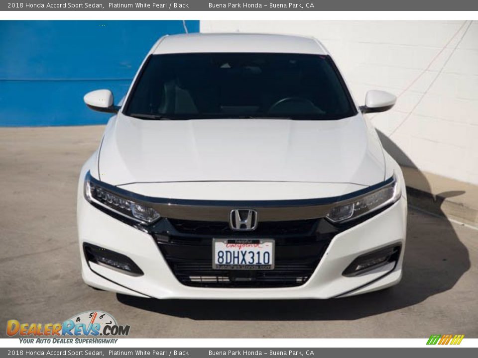 2018 Honda Accord Sport Sedan Platinum White Pearl / Black Photo #7
