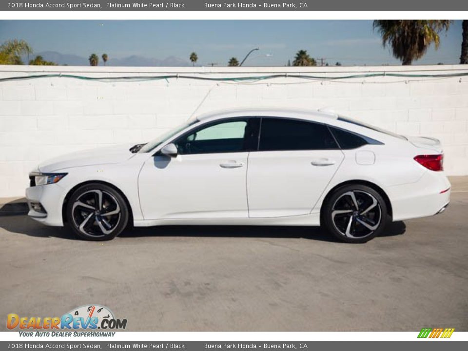 2018 Honda Accord Sport Sedan Platinum White Pearl / Black Photo #8