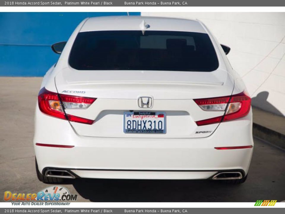 2018 Honda Accord Sport Sedan Platinum White Pearl / Black Photo #9