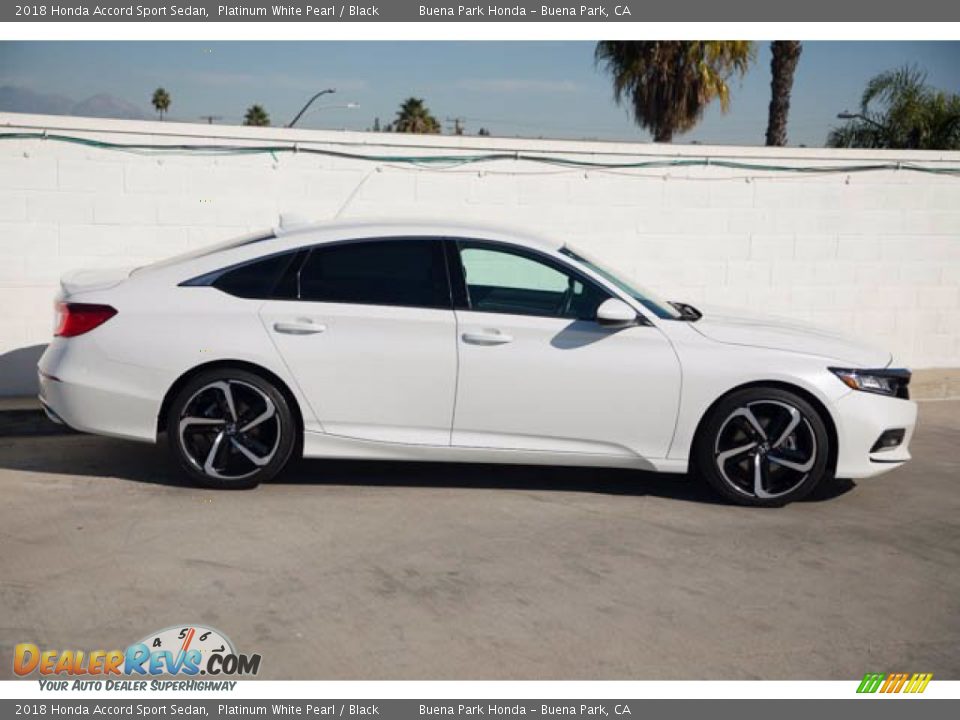 2018 Honda Accord Sport Sedan Platinum White Pearl / Black Photo #12