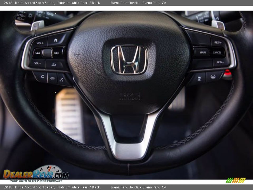 2018 Honda Accord Sport Sedan Platinum White Pearl / Black Photo #13