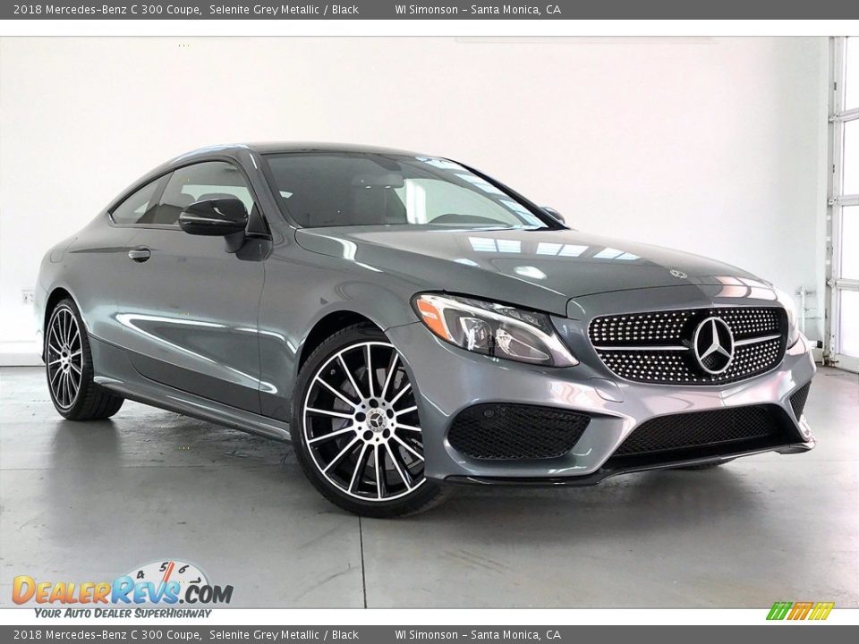 2018 Mercedes-Benz C 300 Coupe Selenite Grey Metallic / Black Photo #34