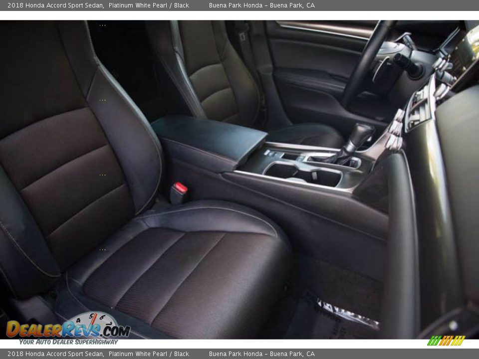 2018 Honda Accord Sport Sedan Platinum White Pearl / Black Photo #24