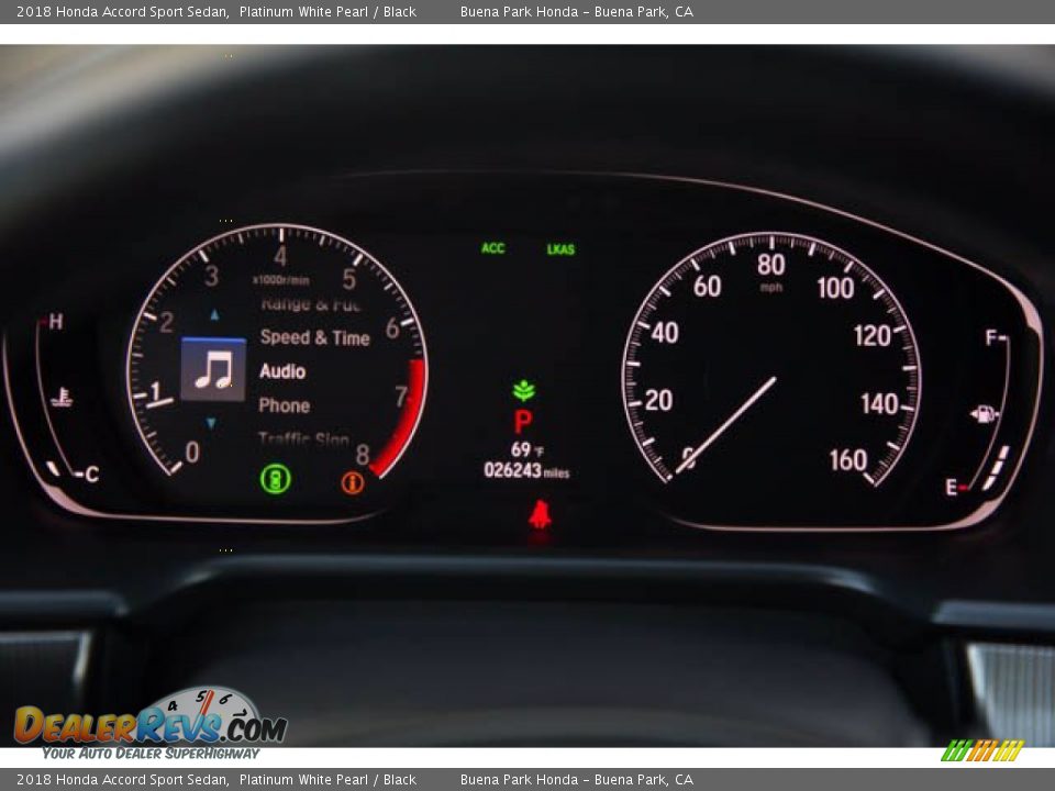 2018 Honda Accord Sport Sedan Platinum White Pearl / Black Photo #27