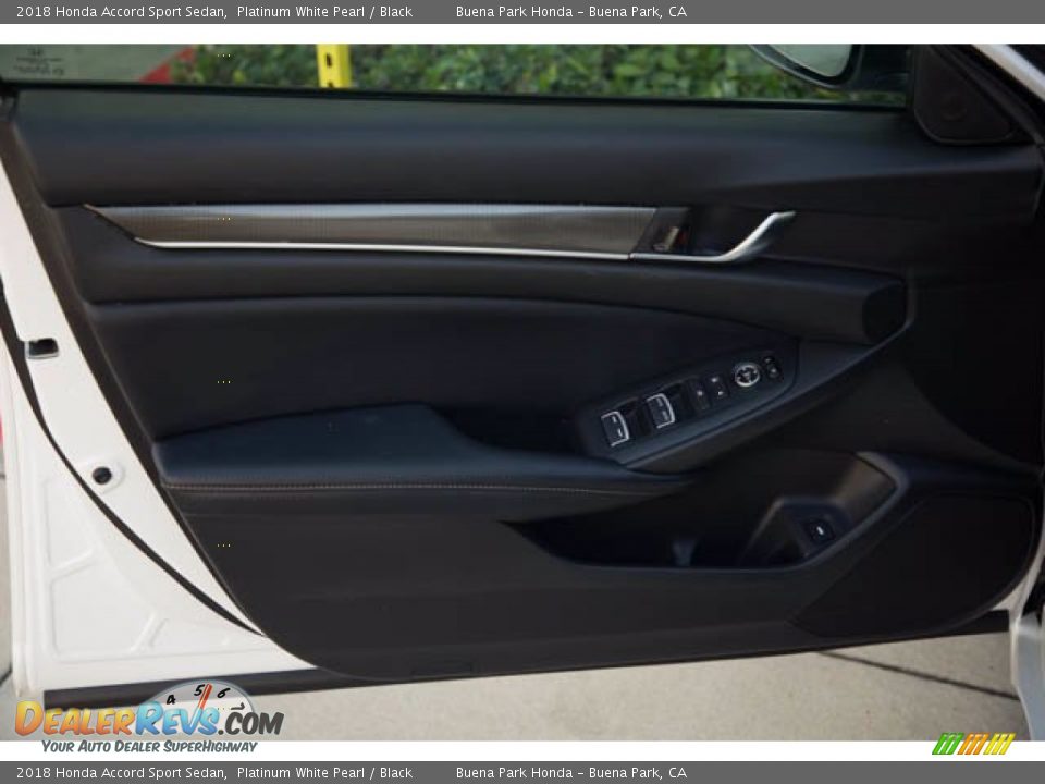 2018 Honda Accord Sport Sedan Platinum White Pearl / Black Photo #28