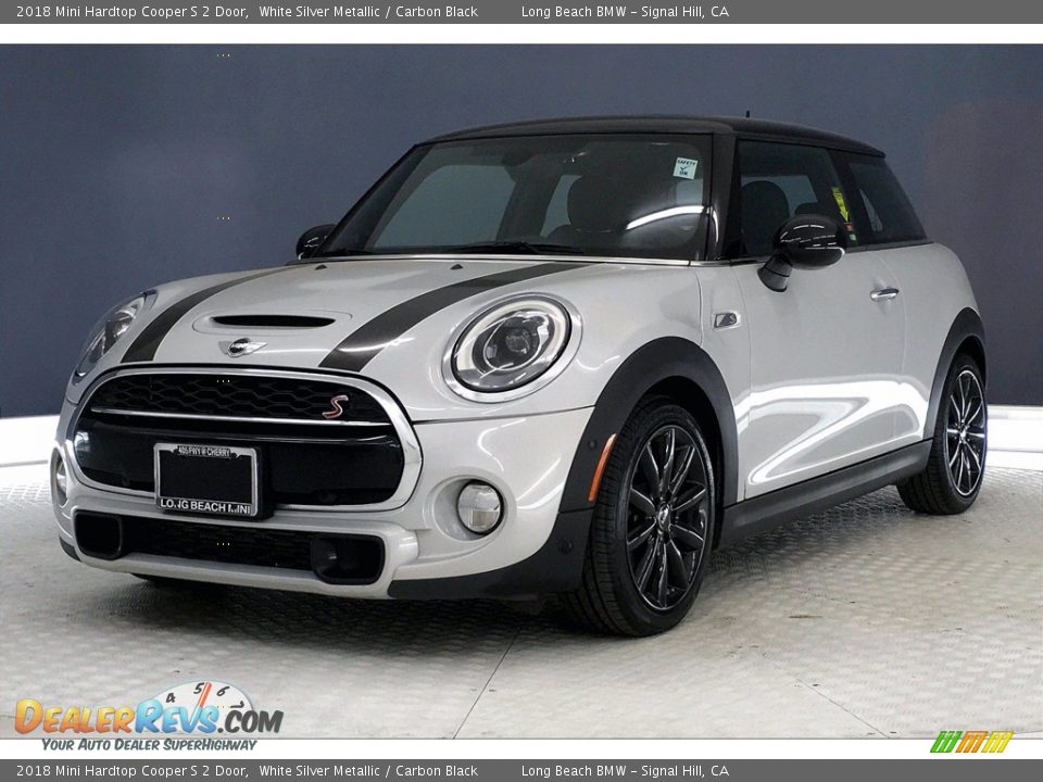 2018 Mini Hardtop Cooper S 2 Door White Silver Metallic / Carbon Black Photo #12