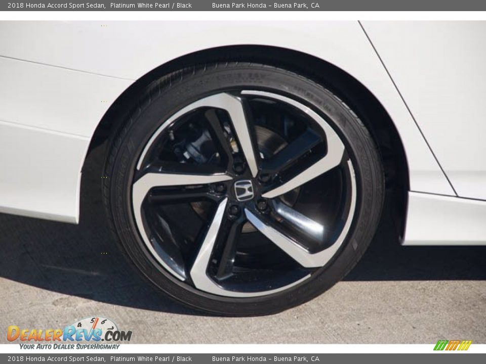 2018 Honda Accord Sport Sedan Platinum White Pearl / Black Photo #34