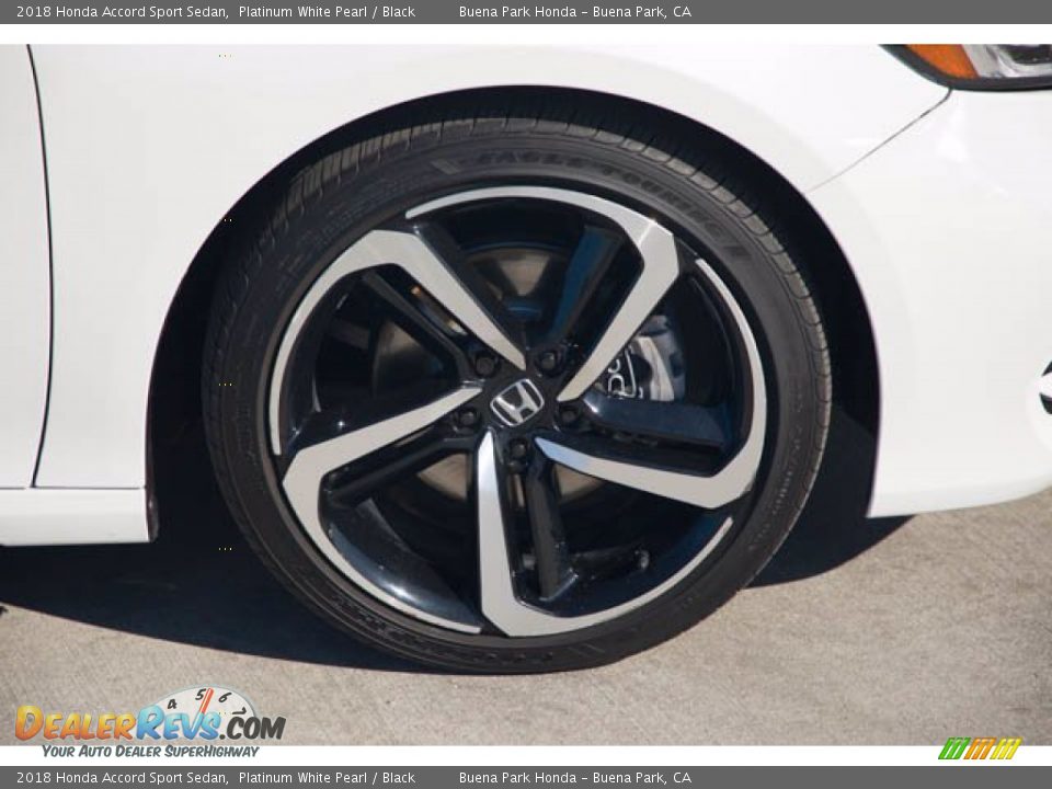 2018 Honda Accord Sport Sedan Platinum White Pearl / Black Photo #35