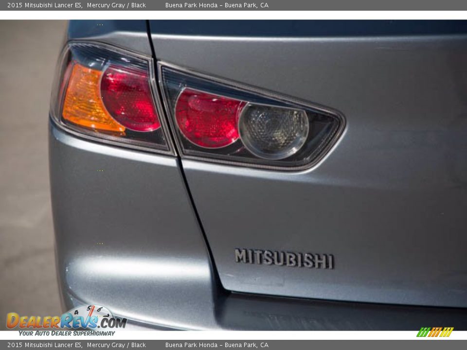 2015 Mitsubishi Lancer ES Mercury Gray / Black Photo #12