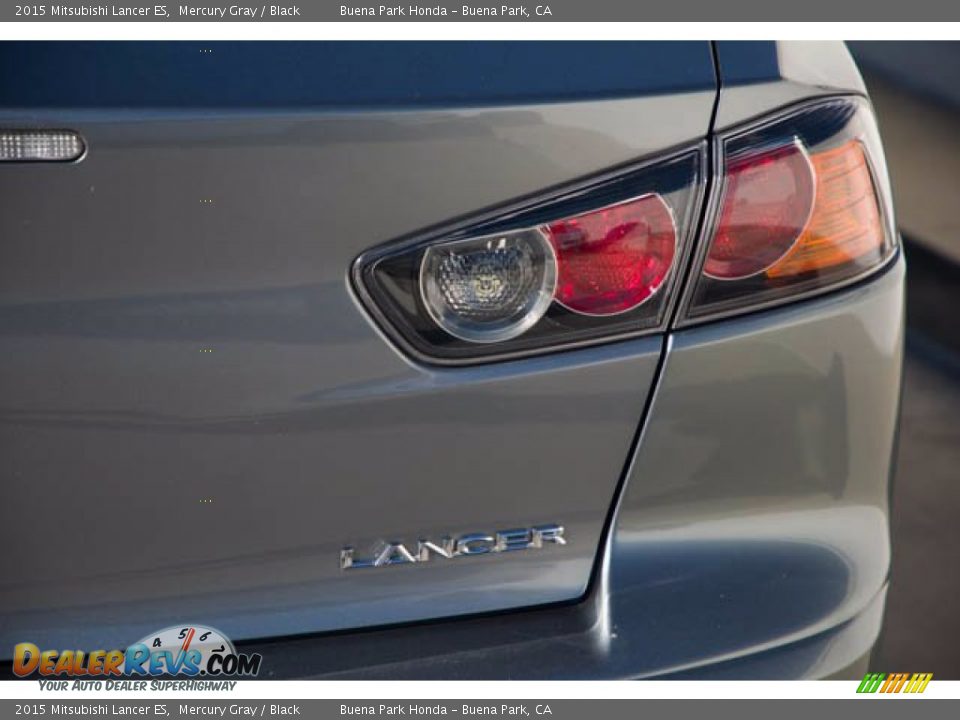 2015 Mitsubishi Lancer ES Mercury Gray / Black Photo #13