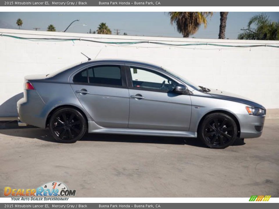 2015 Mitsubishi Lancer ES Mercury Gray / Black Photo #14