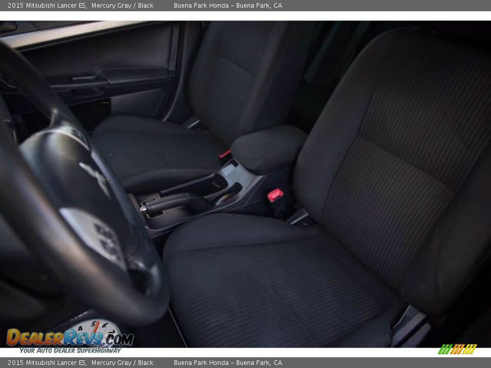 2015 Mitsubishi Lancer ES Mercury Gray / Black Photo #16