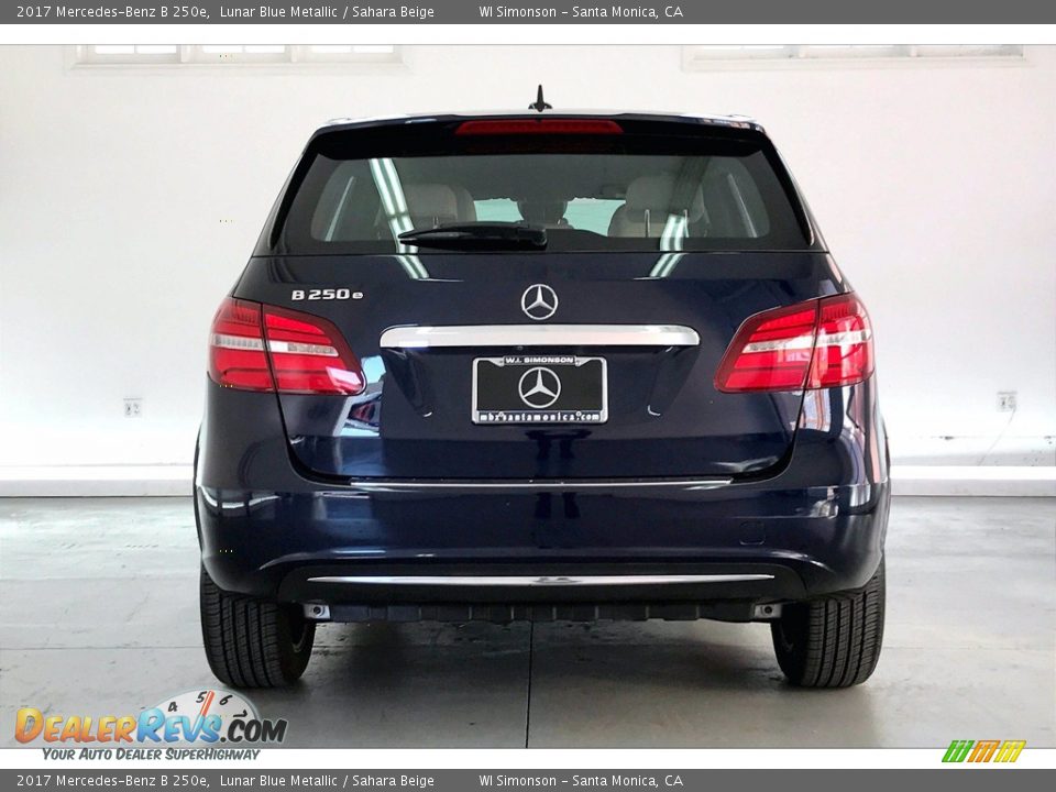 2017 Mercedes-Benz B 250e Lunar Blue Metallic / Sahara Beige Photo #3