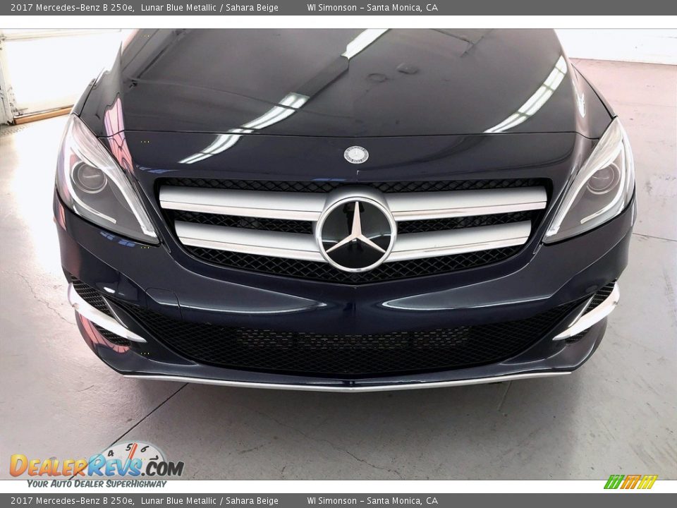 2017 Mercedes-Benz B 250e Lunar Blue Metallic / Sahara Beige Photo #30