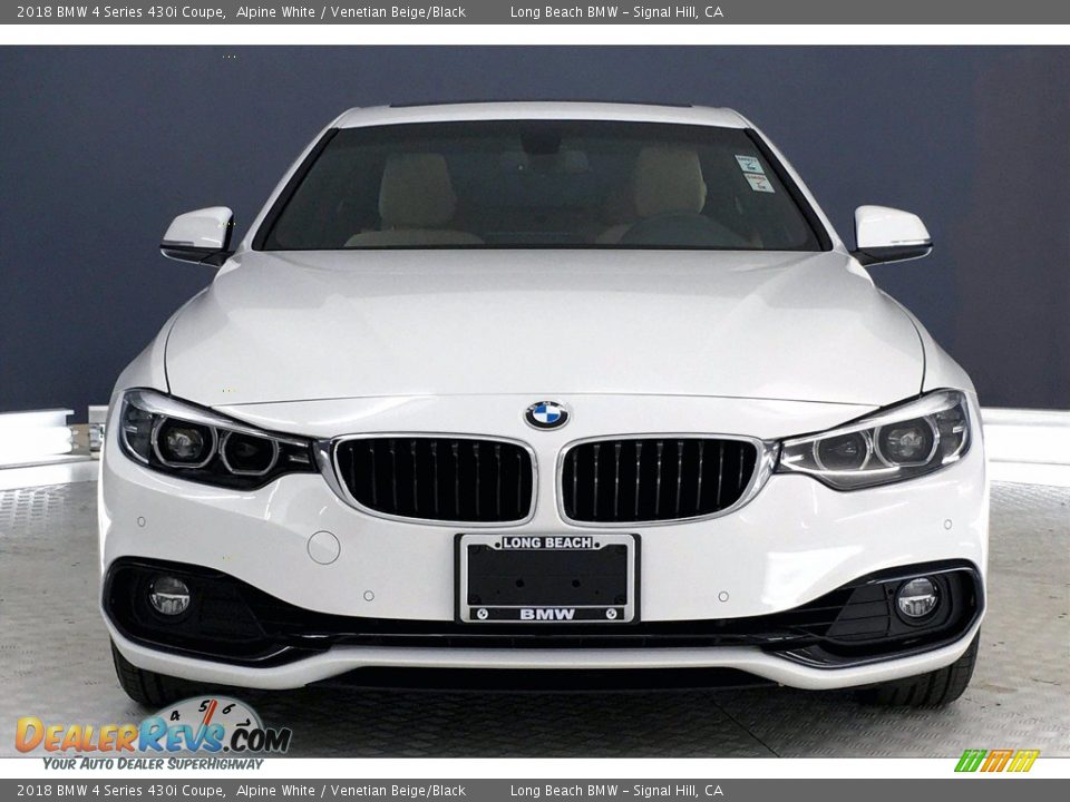 2018 BMW 4 Series 430i Coupe Alpine White / Venetian Beige/Black Photo #2