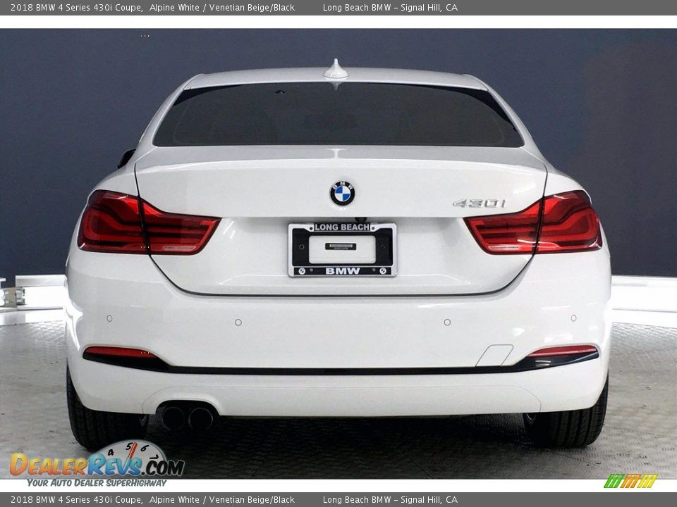 2018 BMW 4 Series 430i Coupe Alpine White / Venetian Beige/Black Photo #3