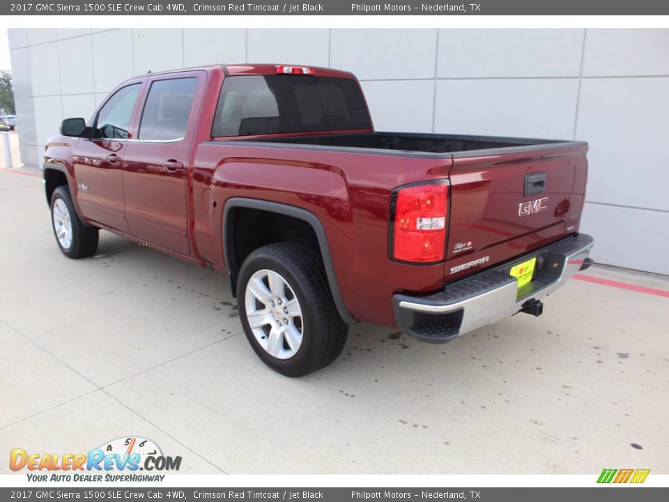 2017 GMC Sierra 1500 SLE Crew Cab 4WD Crimson Red Tintcoat / Jet Black Photo #6