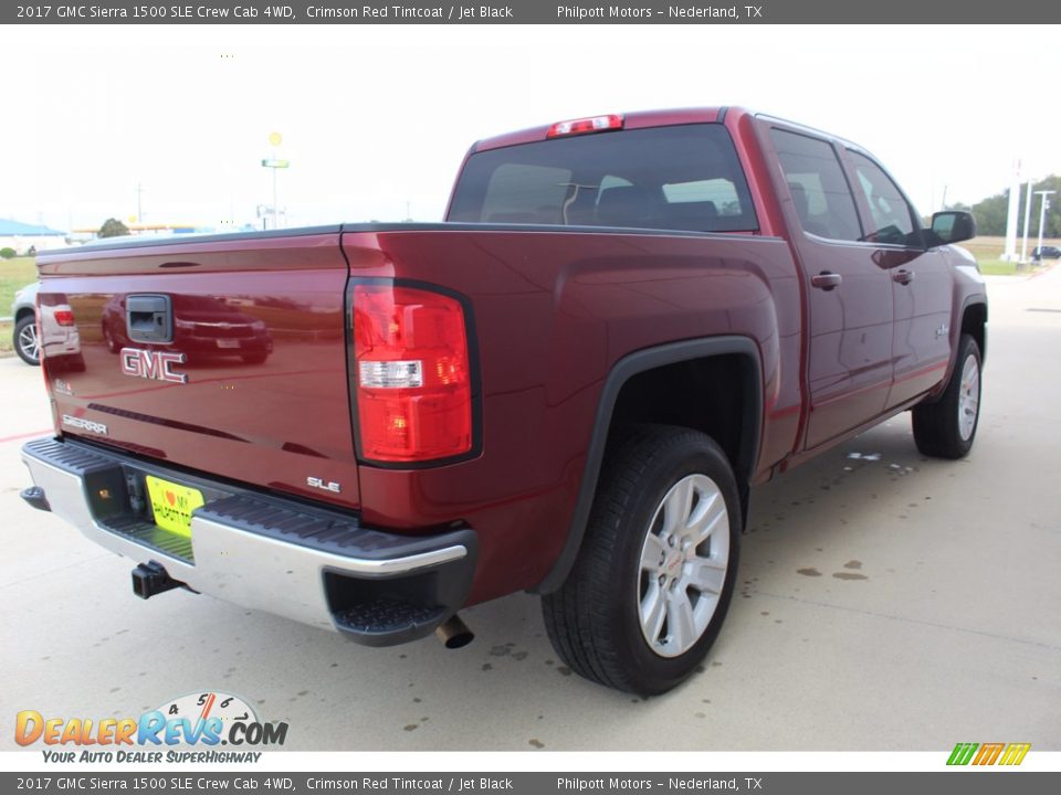 2017 GMC Sierra 1500 SLE Crew Cab 4WD Crimson Red Tintcoat / Jet Black Photo #8