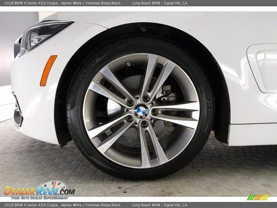 2018 BMW 4 Series 430i Coupe Alpine White / Venetian Beige/Black Photo #8