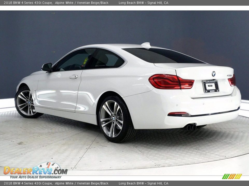 2018 BMW 4 Series 430i Coupe Alpine White / Venetian Beige/Black Photo #10