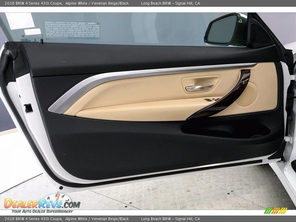 2018 BMW 4 Series 430i Coupe Alpine White / Venetian Beige/Black Photo #23