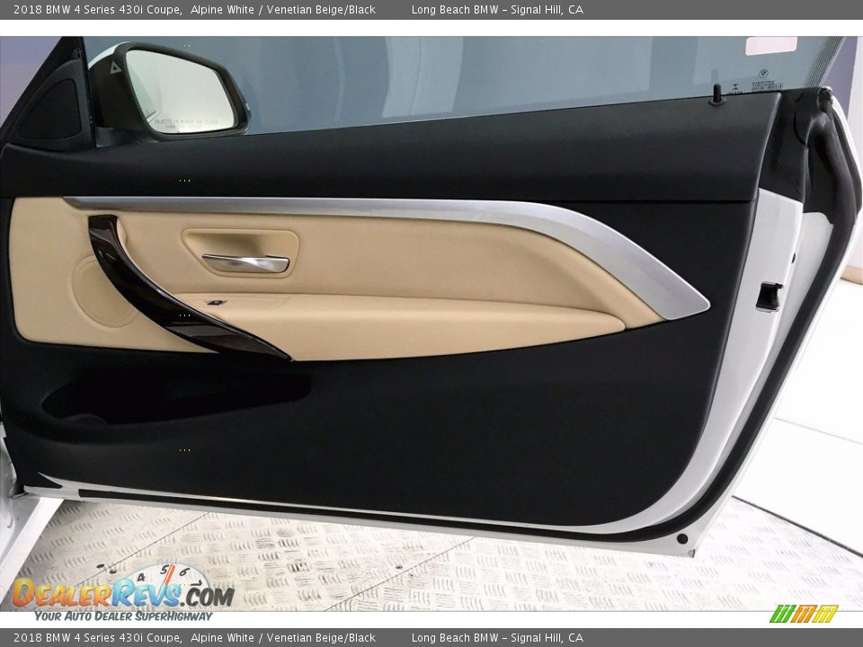 2018 BMW 4 Series 430i Coupe Alpine White / Venetian Beige/Black Photo #24