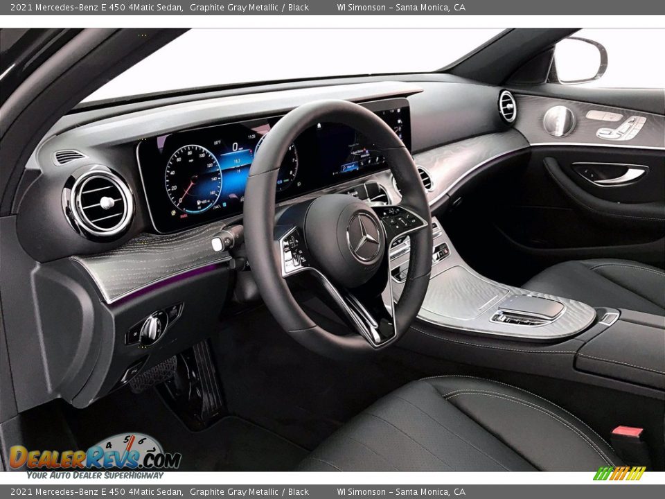 2021 Mercedes-Benz E 450 4Matic Sedan Graphite Gray Metallic / Black Photo #4