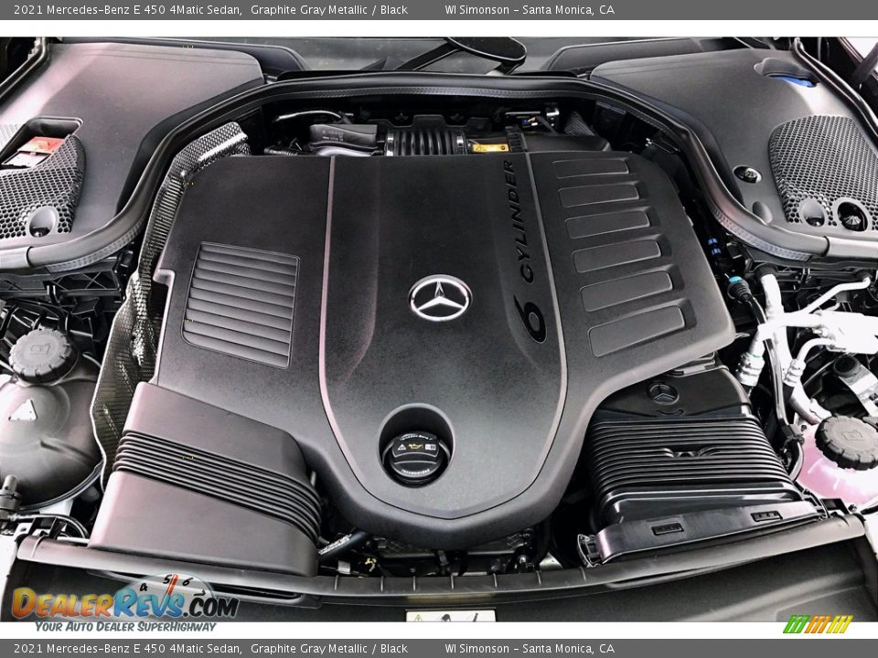 2021 Mercedes-Benz E 450 4Matic Sedan Graphite Gray Metallic / Black Photo #8