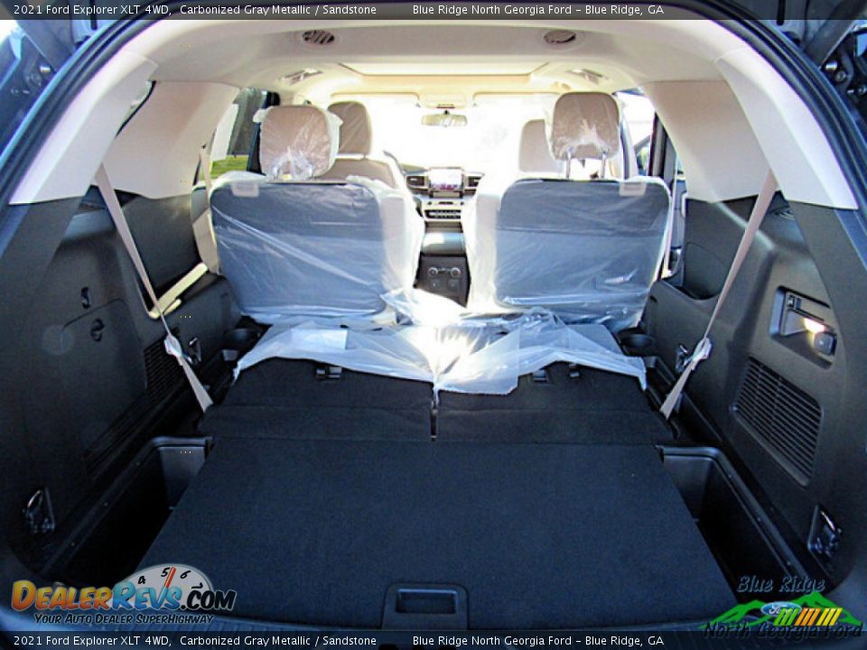 2021 Ford Explorer XLT 4WD Carbonized Gray Metallic / Sandstone Photo #13