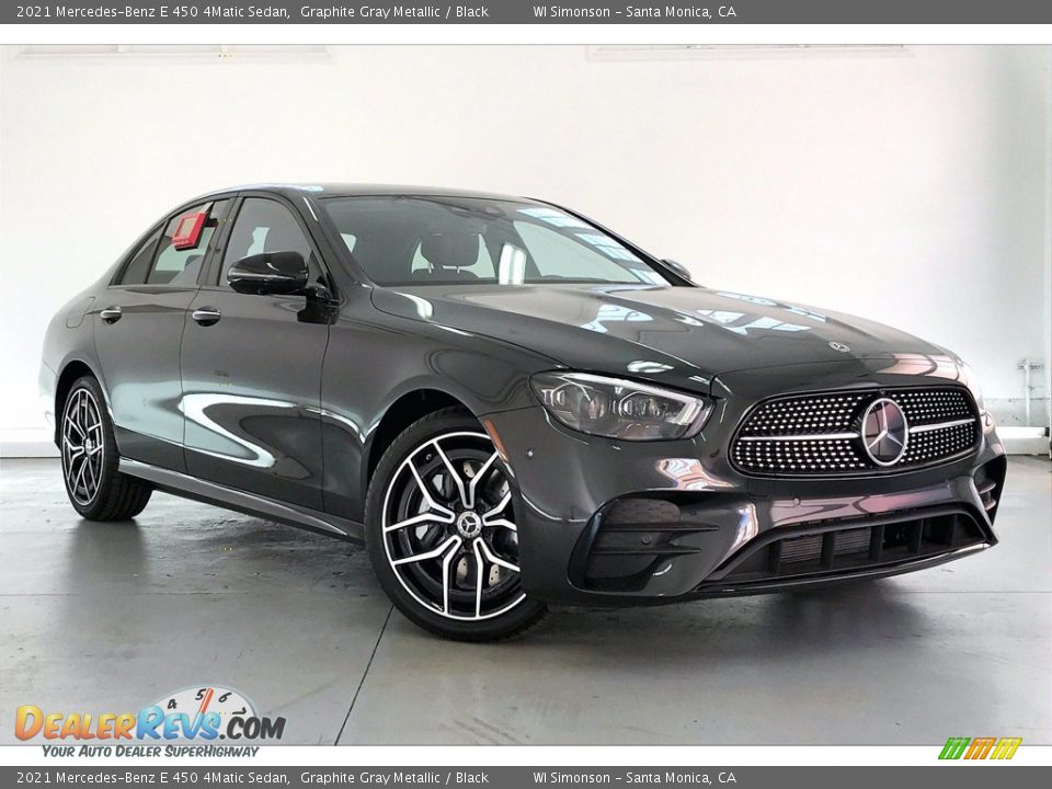2021 Mercedes-Benz E 450 4Matic Sedan Graphite Gray Metallic / Black Photo #12