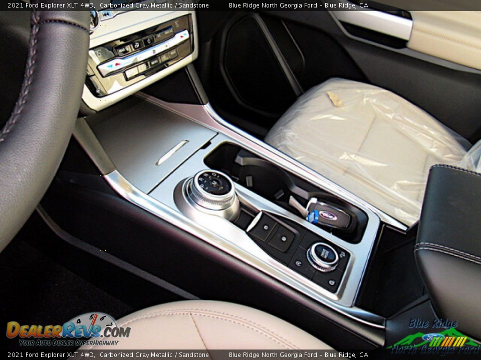 2021 Ford Explorer XLT 4WD Carbonized Gray Metallic / Sandstone Photo #22