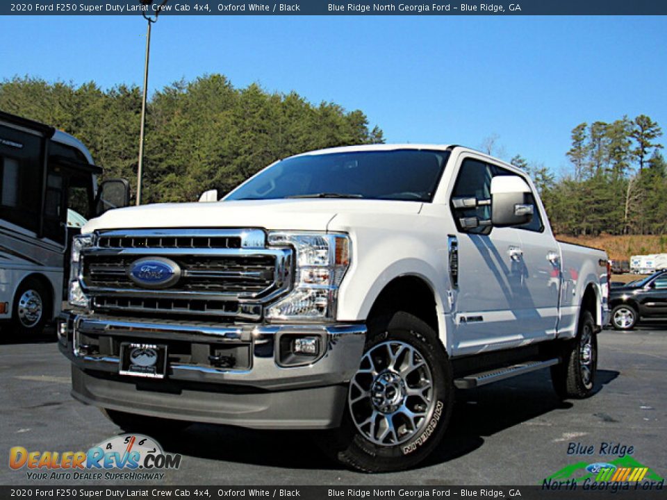 2020 Ford F250 Super Duty Lariat Crew Cab 4x4 Oxford White / Black Photo #1