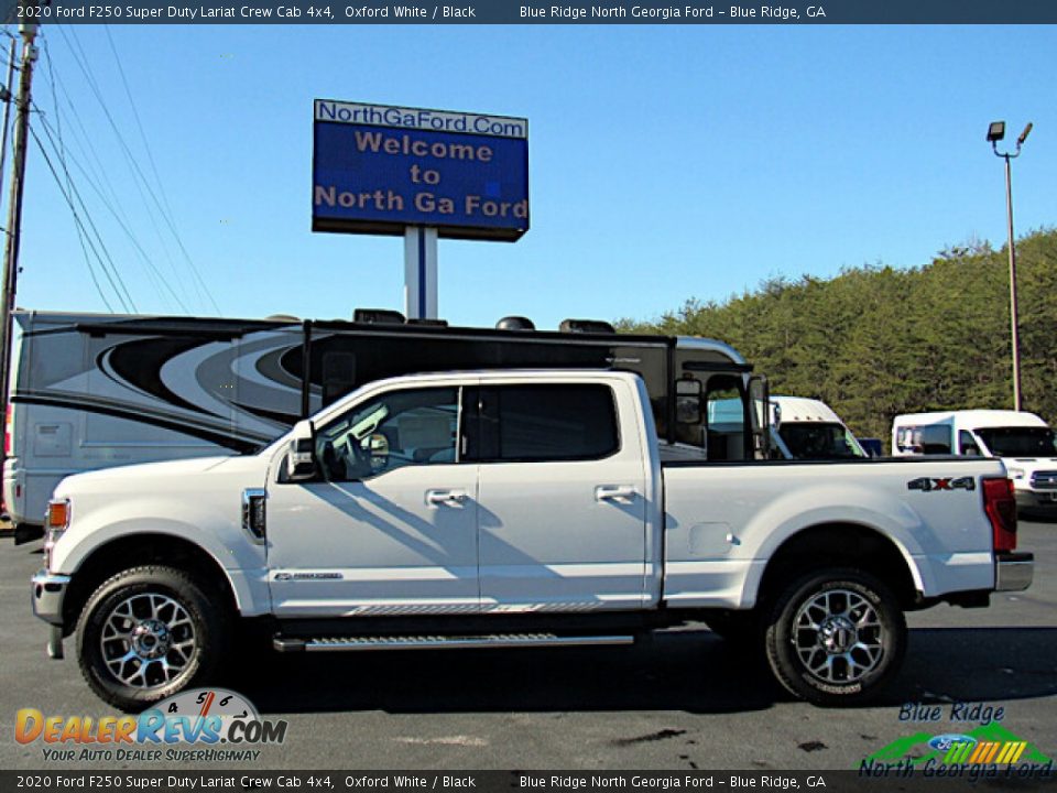 2020 Ford F250 Super Duty Lariat Crew Cab 4x4 Oxford White / Black Photo #2