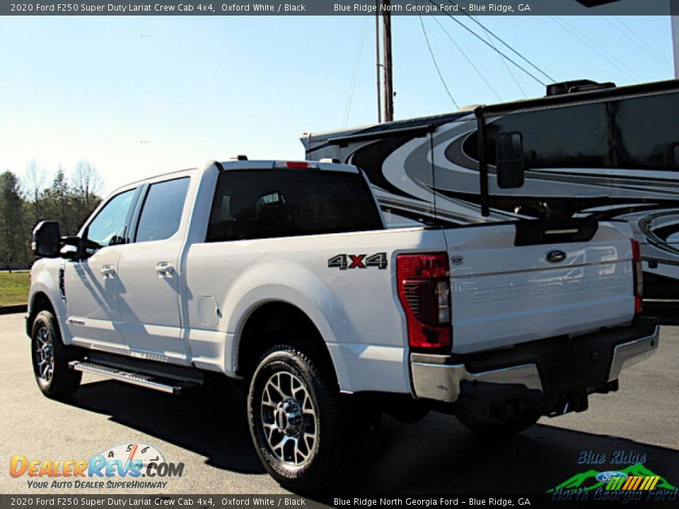 2020 Ford F250 Super Duty Lariat Crew Cab 4x4 Oxford White / Black Photo #3