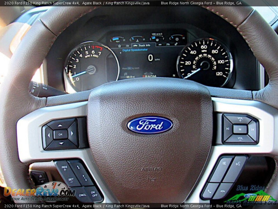 2020 Ford F150 King Ranch SuperCrew 4x4 Agate Black / King Ranch Kingsville/Java Photo #17