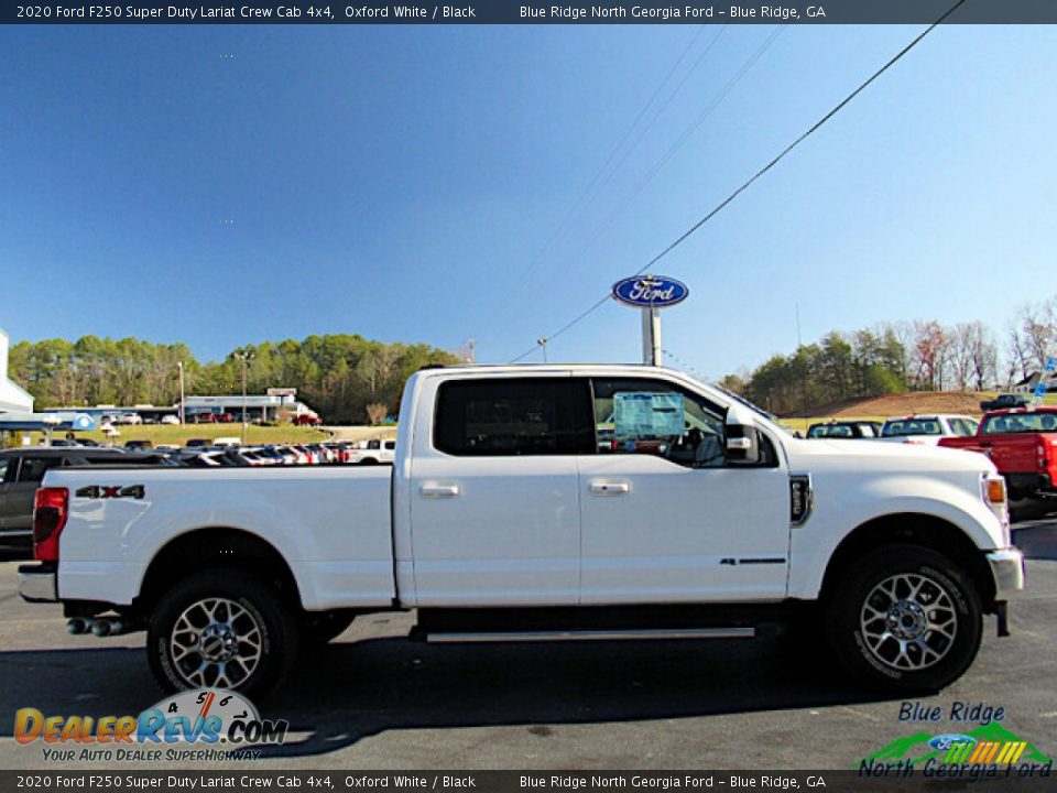 2020 Ford F250 Super Duty Lariat Crew Cab 4x4 Oxford White / Black Photo #6