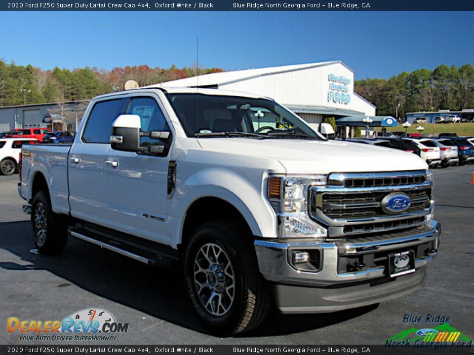 2020 Ford F250 Super Duty Lariat Crew Cab 4x4 Oxford White / Black Photo #7