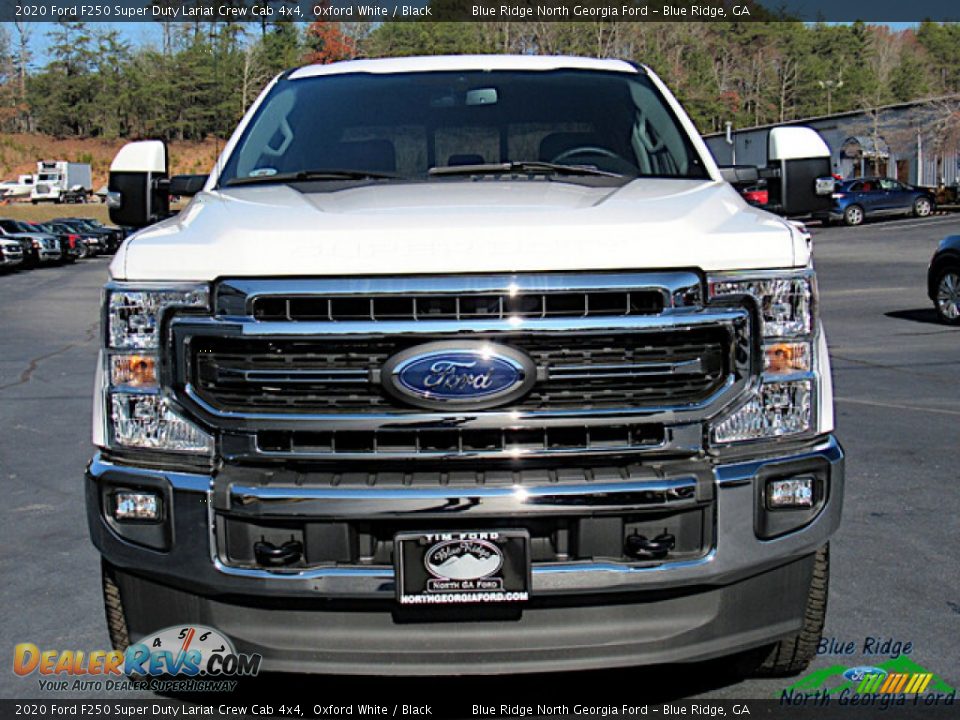 2020 Ford F250 Super Duty Lariat Crew Cab 4x4 Oxford White / Black Photo #8