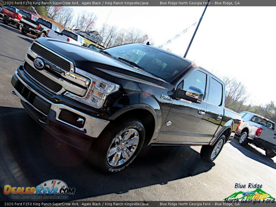 2020 Ford F150 King Ranch SuperCrew 4x4 Agate Black / King Ranch Kingsville/Java Photo #27
