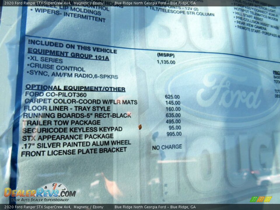 2020 Ford Ranger STX SuperCrew 4x4 Magnetic / Ebony Photo #26