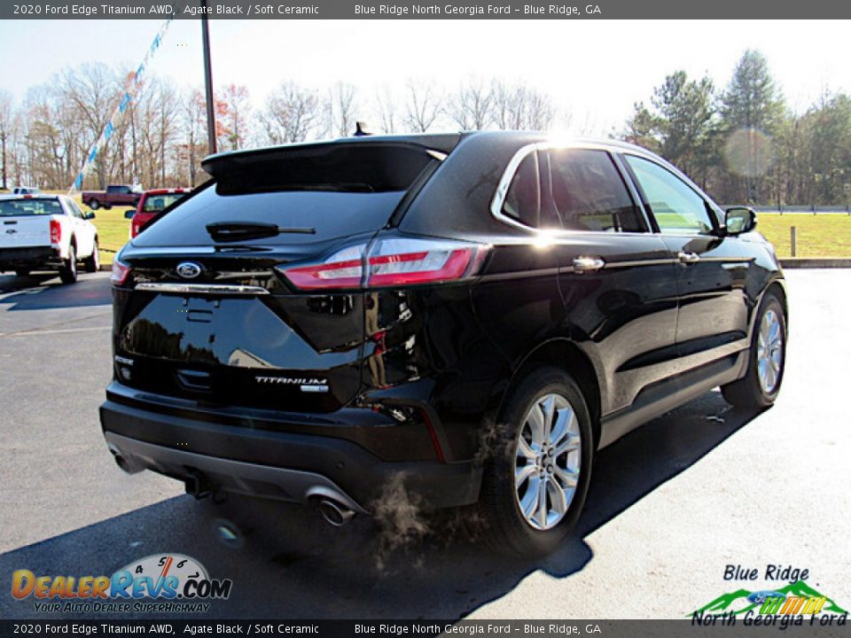 2020 Ford Edge Titanium AWD Agate Black / Soft Ceramic Photo #5