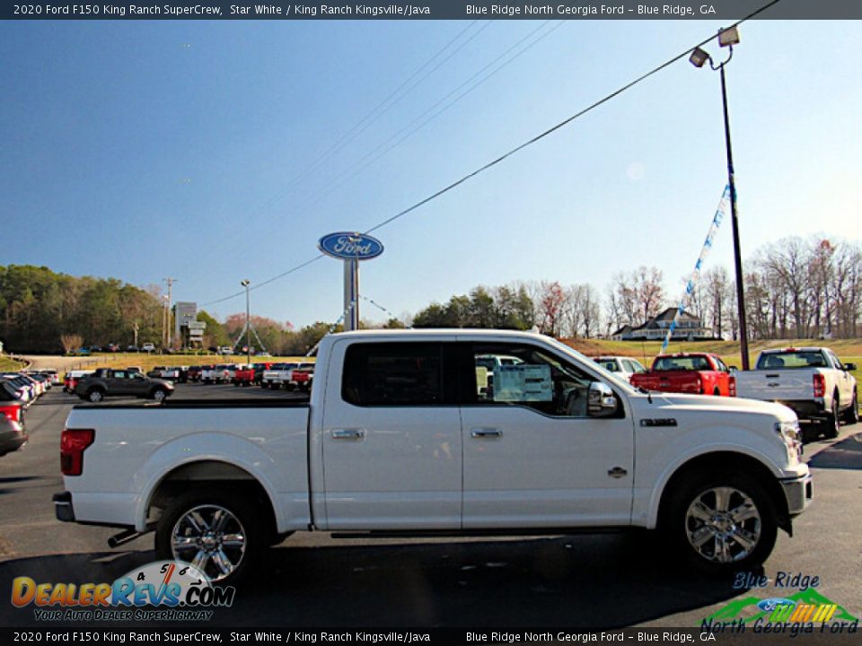 2020 Ford F150 King Ranch SuperCrew Star White / King Ranch Kingsville/Java Photo #6