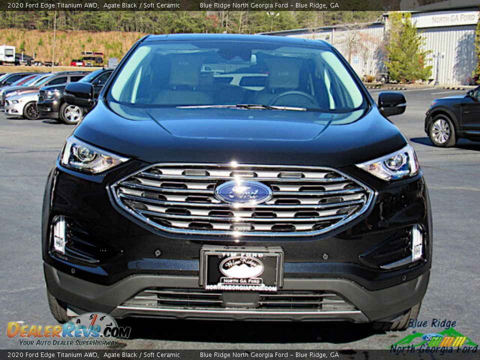 2020 Ford Edge Titanium AWD Agate Black / Soft Ceramic Photo #8