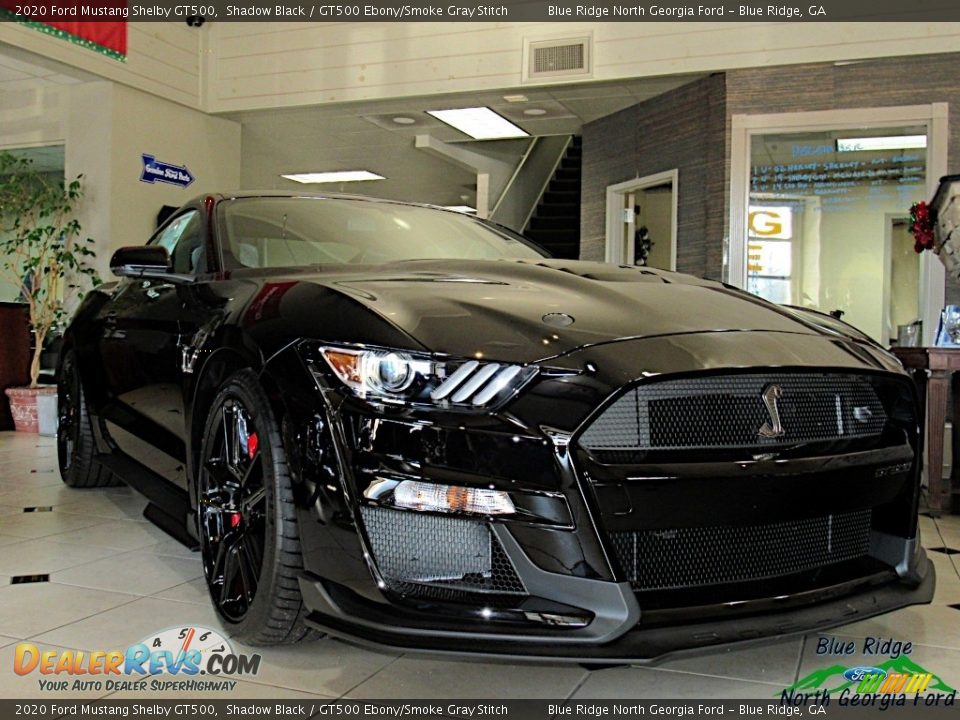 2020 Ford Mustang Shelby GT500 Shadow Black / GT500 Ebony/Smoke Gray Stitch Photo #1