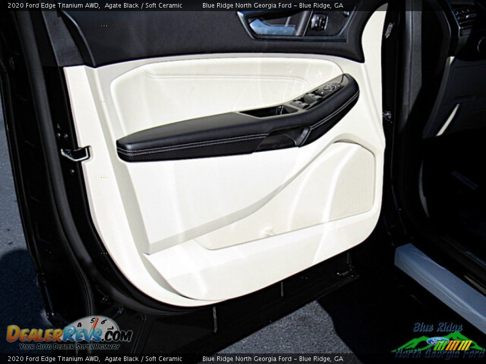 2020 Ford Edge Titanium AWD Agate Black / Soft Ceramic Photo #10